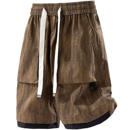 Men's shorts in sizes 6XL, 7XL, 8XL, summer new men's shorts, sport camouflage casual pants, five-point fitness sport pant 1503